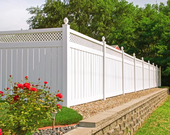 white wooden fence